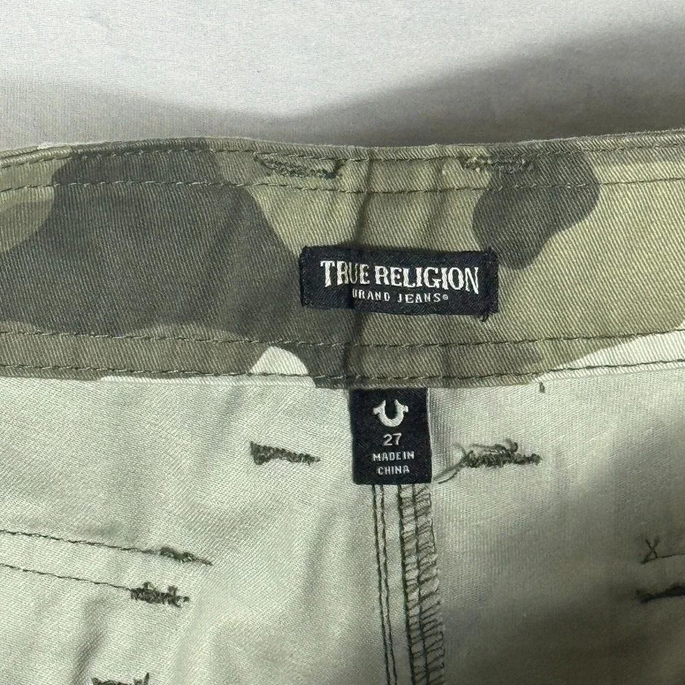 NWT True‎ Religion Mens Cargo Pants SN Dusty Green Camo Military Outdoor 27